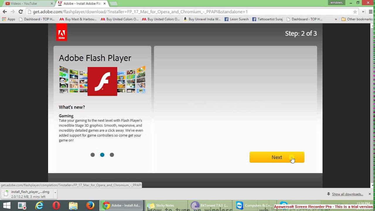 os x flash player virus
